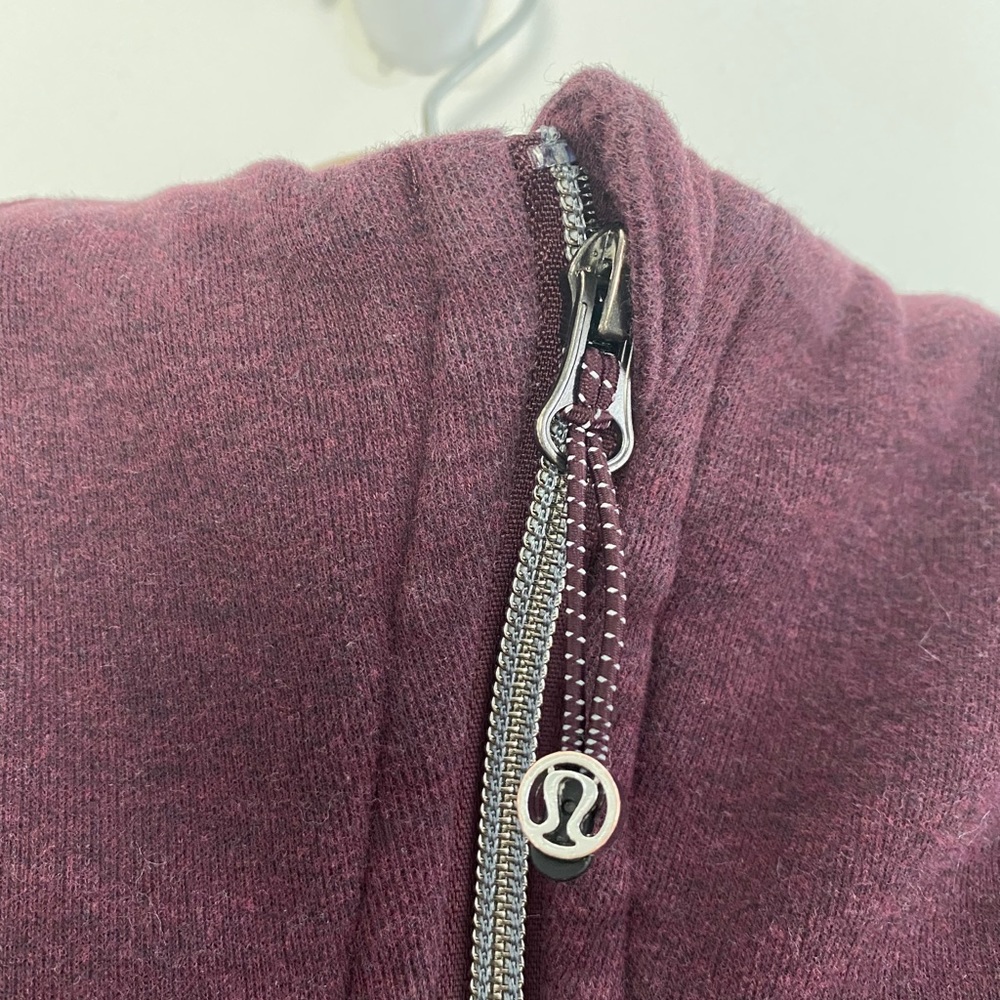 LULULEMON Scuba Hoodie Heathered Bordeaux Drama - Picture 4 of 8